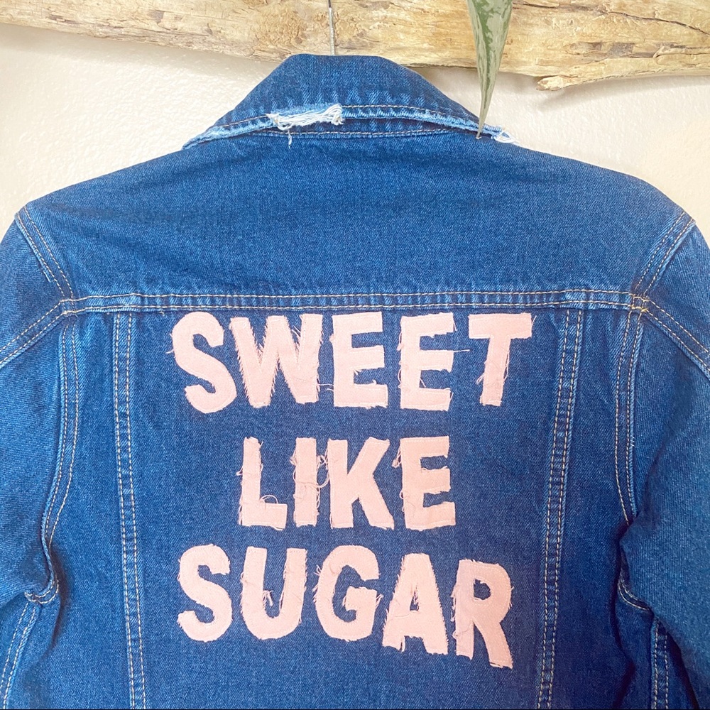 High Heels Suicide Sweet Like Sugar Denim Jacket - Picture 2 of 7